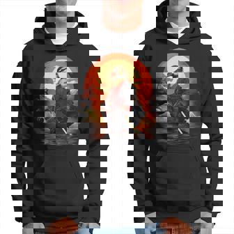 Vintageamurai Pato En Japonés Arte Ninja Pato Sudadera - Regaloses