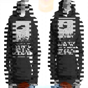 I Want To Believe I Aliens Ufo エリア 51 Roswell パーカー - Kawaiitshirt