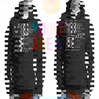 You Are Enough 感動的な引用と断言 パーカー - Kawaiitshirt