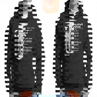 「Euphoria」吹奏楽のためのユーフォニアムユーモア 面白いユーフォニアム パーカー - Kawaiitshirt