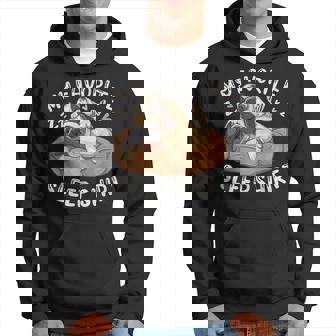 お気に入りのスリープ シャツ、パグ犬と子犬 パーカー - Kawaiitshirt