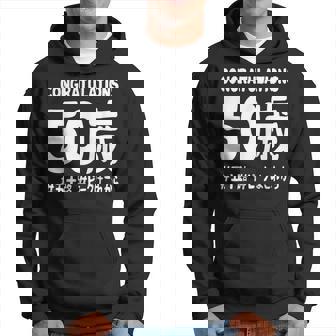 お誕生日 記念 五十歳 五十路 アラフィフ 誕生日おめでとう ピークはこれから ハッシュタグ ネタ おもしろ 誕生日 パーカー - Kawaiitshirt