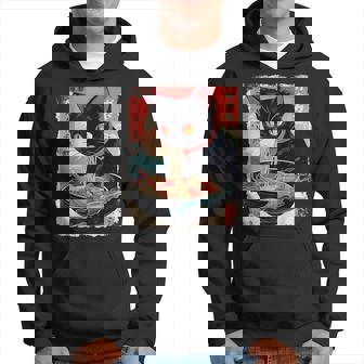 かわいい 黒猫 ラブ ラーメン カワイイ ねこ アニメ 日本語 パーカー - Kawaiitshirt