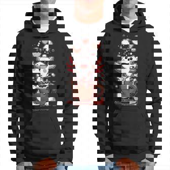 かわいいウーパールートル ホット チョコレート マシュマロ チョコレート ウーパールーパー パーカー - Kawaiitshirt