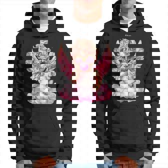 かわいいキューピッド吹くバブルガムサングラスバレンタインデー。 パーカー - Kawaiitshirt