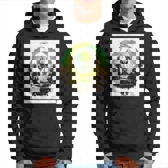 かわいいグリーンエイリアンヘッドufoスペースフェイス パーカー - Kawaiitshirt