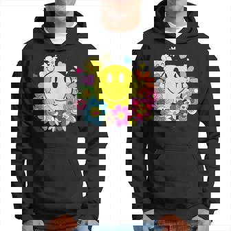 かわいいスマイルフェイス 花 ハッピーフェイス 花 ハート キッズ ガールズ パーカー - Kawaiitshirt