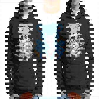 かわいいテディベアと花と一緒に I テディベア パーカー - Kawaiitshirt