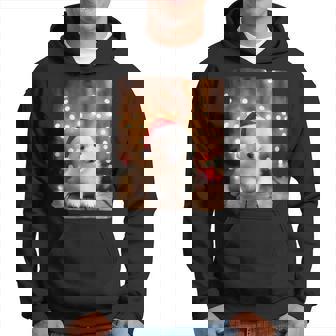 かわいい子犬の動物のクリスマス–サモエド犬のグラフィック パーカー - Kawaiitshirt