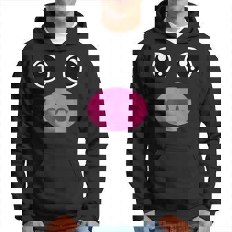 かわいい豚の顔 ピンクの鼻 面白い動物愛好家コスチューム パーカー - Kawaiitshirt