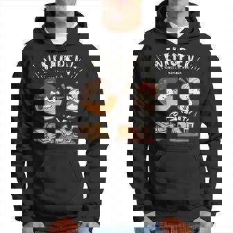 ねこぺん日和 ドーナツ ダークカラー パーカー - Kawaiitshirt