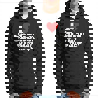 アイラブハートシリコンバレーv カリフォルニア パーカー - Kawaiitshirt