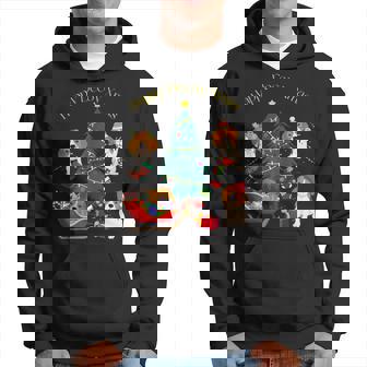 アグリー ハッピーデコピンクリスマス コーイケルホンディエ犬 ダッチデコイスパニエル犬 パーカー - Kawaiitshirt