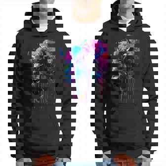 アメリカンバイソンカラーポップアート 美しいアメリカンバイソン愛好家 パーカー - Kawaiitshirt