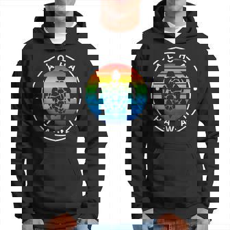 アロハ ハワイ ハワイアン ウミガメ ビーチ オーシャン レインボー ホヌ パーカー - Kawaiitshirt