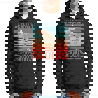 イカ ライフ・イズ・ベター 烏賊 イカ パーカー - Kawaiitshirt