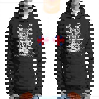 イギリス ユニオンジャック フラッグ イギリス 猫 イギリス パーカー - Kawaiitshirt