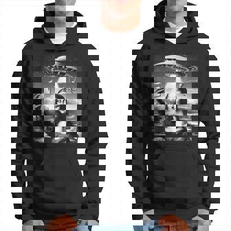 エイリアンufoモナリザと面白いセルフィー パーカー - Kawaiitshirt