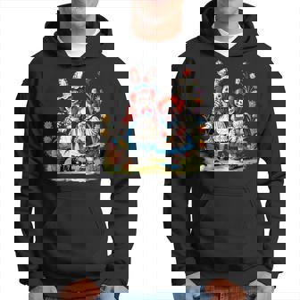 エッグハントにイースターバニーの耳を持つラガディアン。 パーカー - Kawaiitshirt