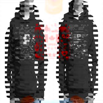 カナダ国旗tシャツ、カナダtシャツ、カナダ国旗、カナダ地図 パーカー - Kawaiitshirt