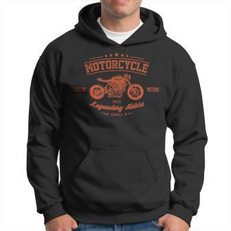 カフェレーサー カスタム バイク 伝説のライダー カリフォルニア ロサンゼルス スクランブラー モーターサイクル パーカー - Kawaiitshirt