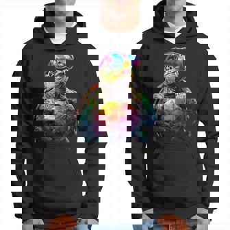 カメ カラフル Popart レインボー 爬虫類 かわいい亀 パーカー - Kawaiitshirt