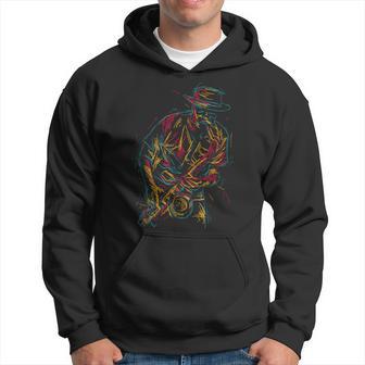 カラフル サックス 音楽 ジャズ バンド ミュージシャン トランペット トロンボーン パーカー - Kawaiitshirt
