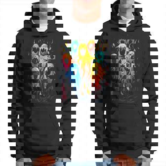 カラフル ハロウィン 幽霊 面白いグラフィックtシャツ パーカー - Kawaiitshirt