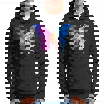 カラフルなシルエット抽象的な水彩蝶 パーカー - Kawaiitshirt