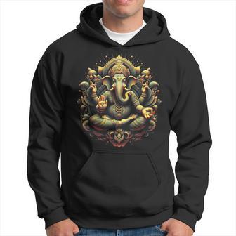 ガネーシュ ヨガ ヒンドゥー教 象 神 ガネーシャ プージャ ナマステ パーカー - Kawaiitshirt