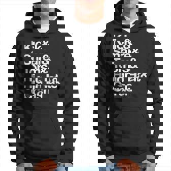 キック&スネア&トムズ&ハイハット&クラッシュドラムセットテキスト パーカー - Kawaiitshirt