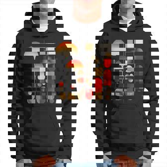 キノコ 幾何学 アート イラスト グラフィック キノコ パーカー - Kawaiitshirt