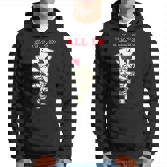 ギャンブル ポーカー プレーヤー スケルトン ハンド ポーカー カード 7 2 ポーカー パーカー - Kawaiitshirt