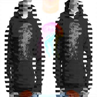 クラゲ カラフル ファンタジー 動物 アート グラフィック クラゲ パーカー - Kawaiitshirt