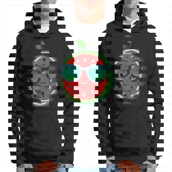 クールな漫画スイカサングラス付き パーカー - Kawaiitshirt
