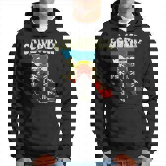 コロンビア ビンテージ コロンビアン カントリー レインボー レトロ 70年代地図 パーカー - Kawaiitshirt