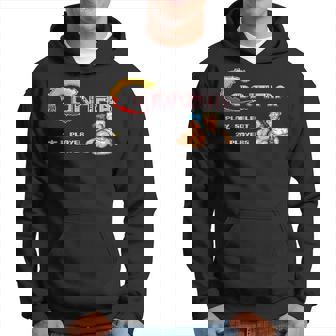 コントラ タイトル スクリーン レトロ ゲーマー ピクセル ウォリアー クラシック ゲーム パーカー - Kawaiitshirt