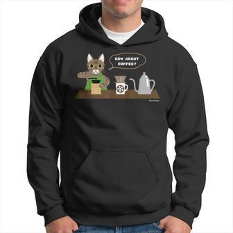 コーヒーいかが？ 猫 コーヒー パーカー - Kawaiitshirt