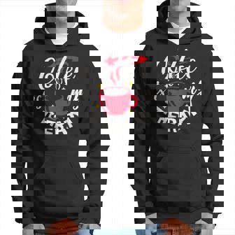 コーヒーは私のセラピー、面白いカフェイン愛好家 パーカー - Kawaiitshirt