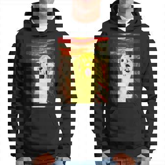 ゴールデンレトリバー 面白いtシャツ 犬 ムンクの叫び かわいい メンズ 子供 おもしろ 服 グッズ ネタ パーカー - Kawaiitshirt