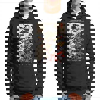 サムライ 猫戦士 浮世 墨絵 猫 サムライ パーカー - Kawaiitshirt