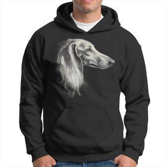 サルーキ 犬 モチーフ ペットアート サルーキ パーカー - Kawaiitshirt