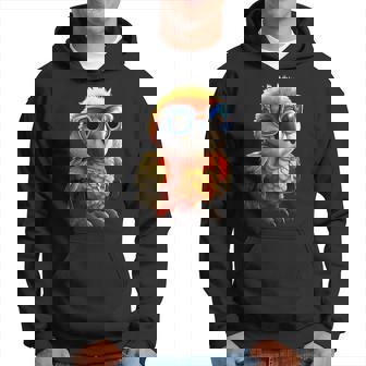 サングラスをかけたインコ コンゴウインコ オカメインコ かわいいインコ パーカー - Kawaiitshirt