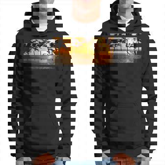 サンセット ビーチ ヤシの木 クール 海 サーフィン パーカー - Kawaiitshirt