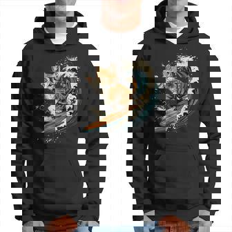 サーファー猫 サーフィン パーカー - Kawaiitshirt