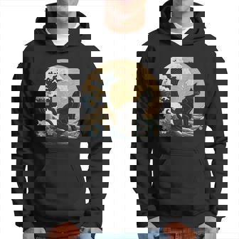 シュールレアリズム 日本画 黒猫 パーカー - Kawaiitshirt