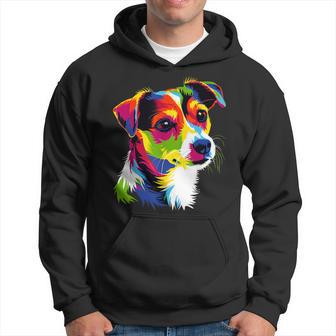 ジャック・ラッセル・テリア ブライトカラー ポップアート 愛犬家 パーカー - Kawaiitshirt