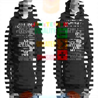 ジューンティーンスの平等は分裂よりも大きい パーカー - Kawaiitshirt