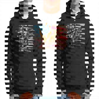 ジョージ・ワシントン ライディング A ダイナソー 面白い 4Th Of July デザイン パーカー - Kawaiitshirt