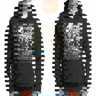 スケルトン 妖怪 歌川 国芳 日本美術 ハロウィン 相馬の古内裏 妖怪がしゃどくろと戦う大宅太郎光圀 パーカー - Kawaiitshirt